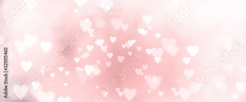Abstract pastel background with many hearts - concept Mother's Day, Valentine's Day, Birthday - spring colors