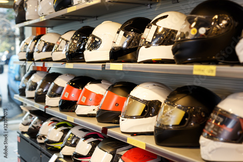 Motorcycle helmets for sale photo