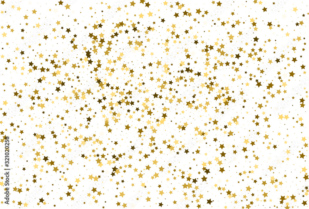 Gold stars confetti. Holiday party decor. Vector Gold stars confetti. Holiday party decor. Vector