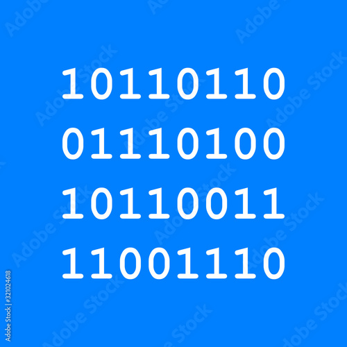 Binärcode und Hintergrund