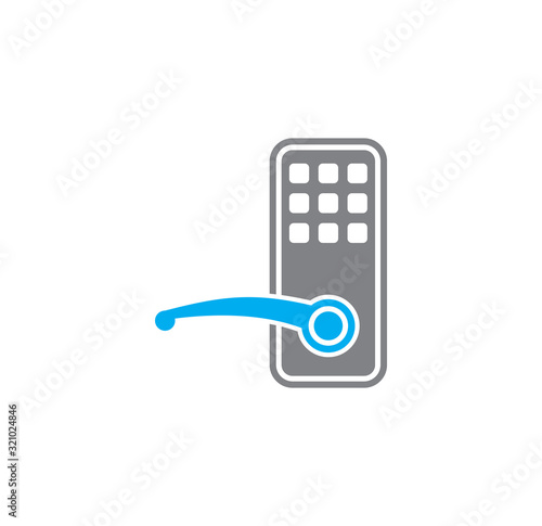 Smart security related icon on background for graphic and web design. Creative illustration concept symbol for web or mobile app