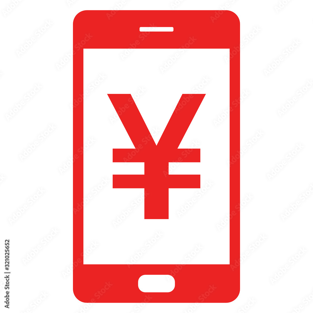 Obraz premium Yen und Smartphone