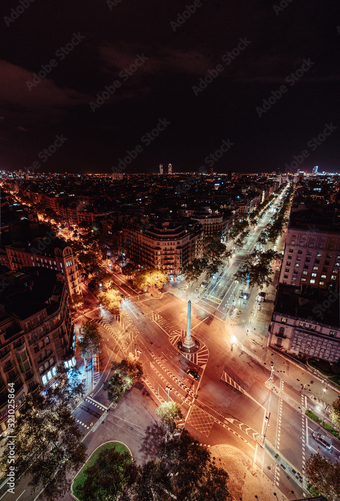 Obraz premium Barcelona night