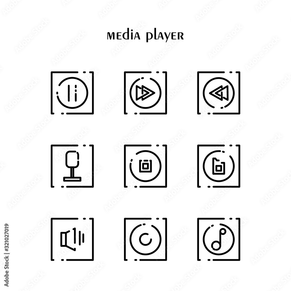 desaign icon media player desaign icon media player