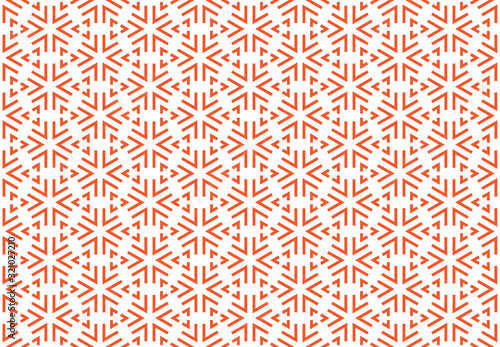 Seamless geometric pattern design illustration. Background texture. In red, white colors.