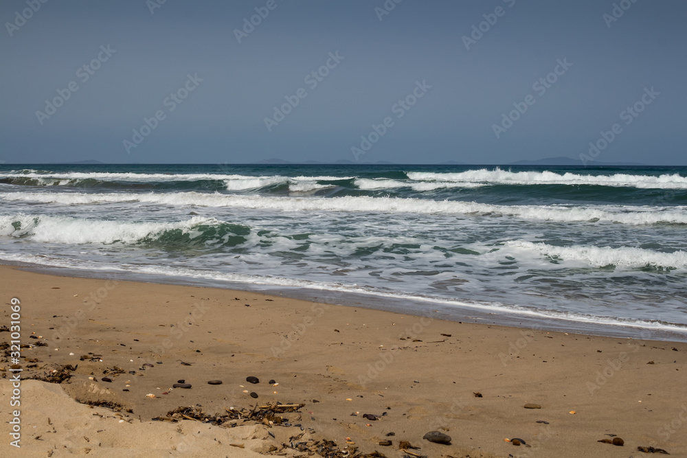 Sandy beach in the north of Sardinia, Italy