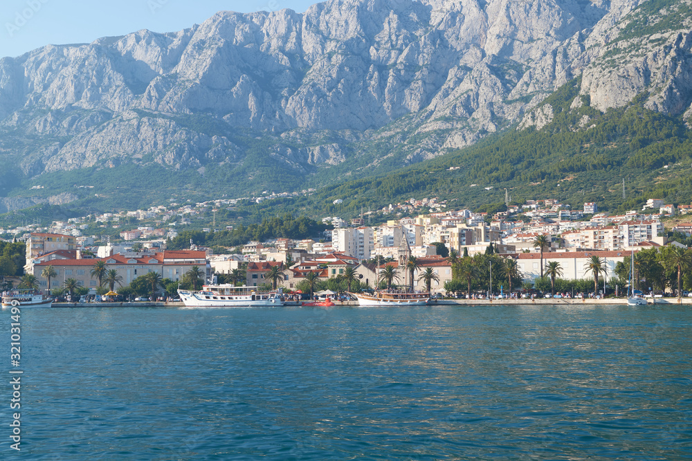 View of Makarska in day