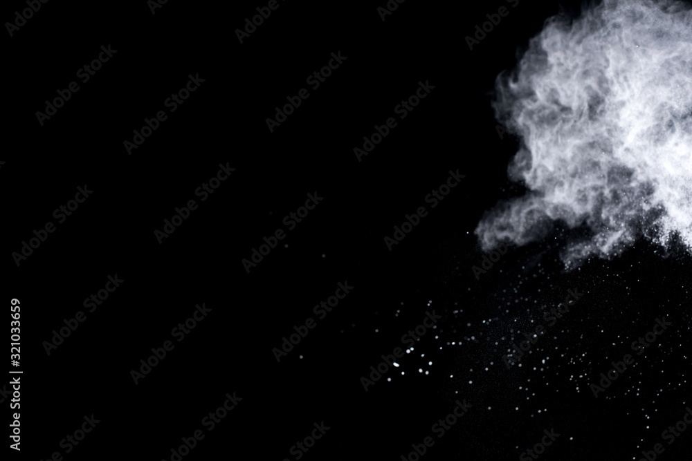 Explosion of colored powder isolated on black background. Abstract colored background. holi festival. Explosion of colored powder isolated on black background. Abstract colored background. holi festival.