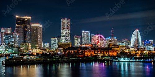 Night view of Yokohama                                     