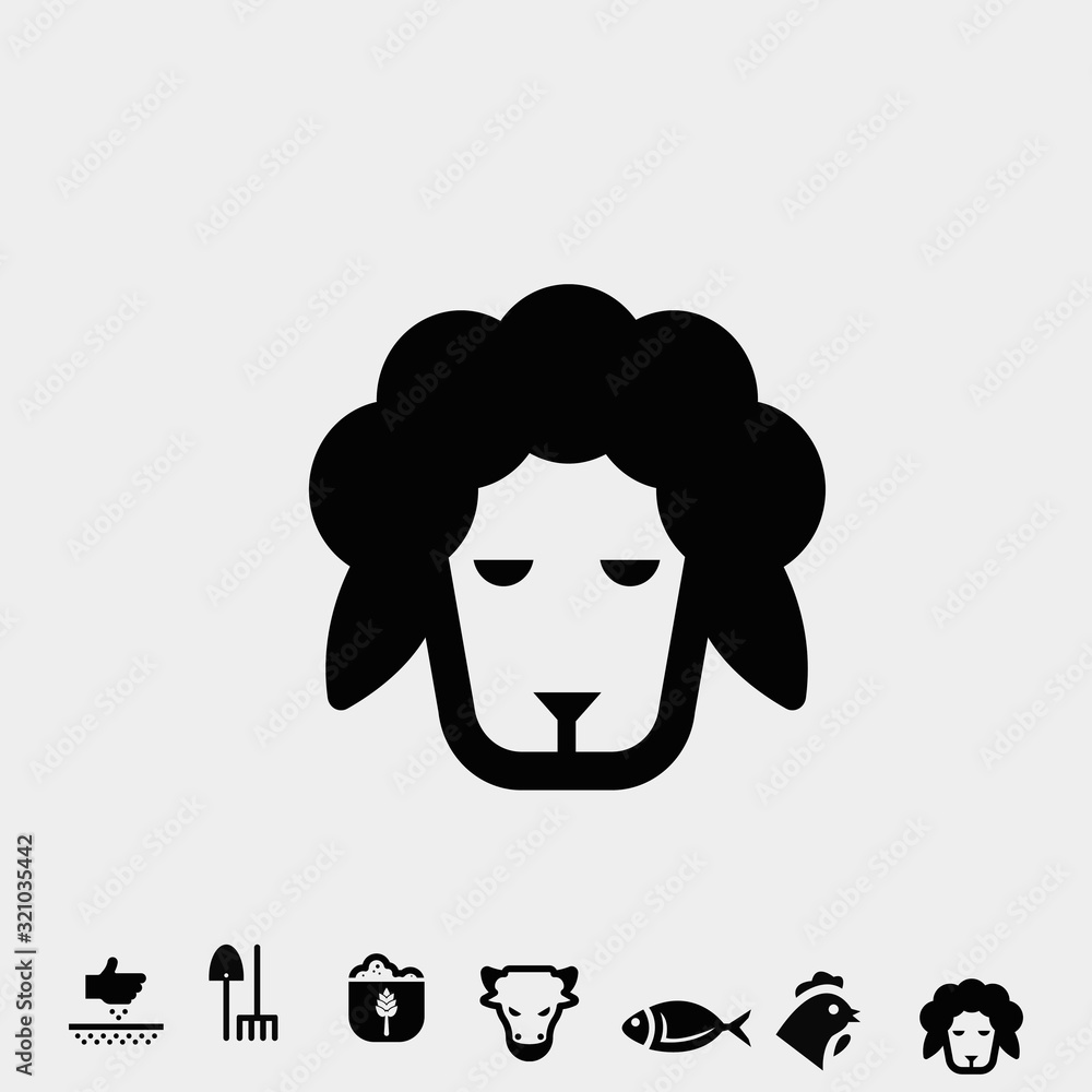 sheep icon vector illustration and symbol for website and graphic design sheep icon vector illustration and symbol for website and graphic design