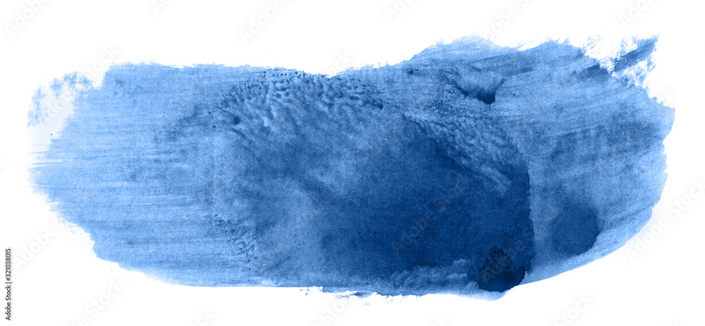 Abstract watercolor background hand-drawn on paper. Volumetric smoke elements. Blue color. For design, web, card, text, decoration, surfaces. Abstract watercolor background hand-drawn on paper. Volumetric smoke elements. Blue color. For design, web, card, text, decoration, surfaces.