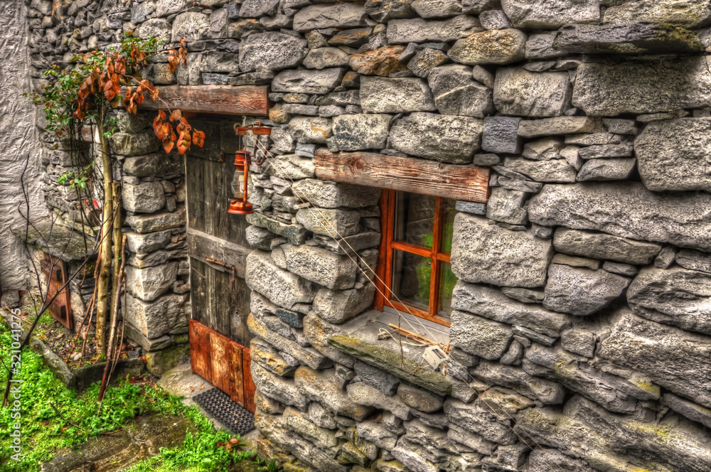 Rustic House in Stone in Ticino, Switzerland.