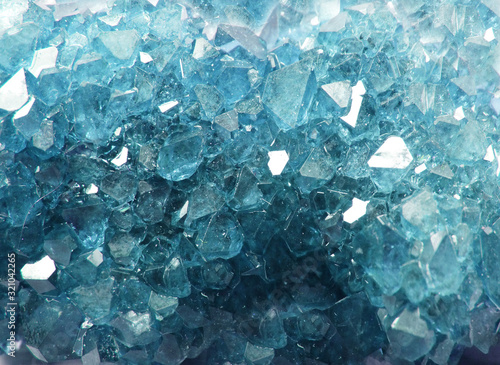 aquamarine gem crystal quartz mineral geological background photo