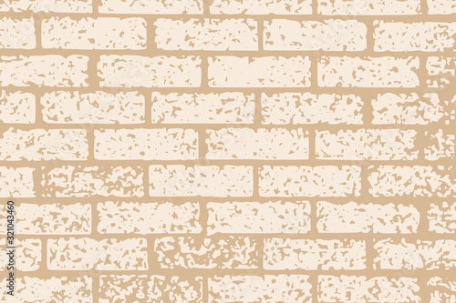 Vector drawing of a brick wall