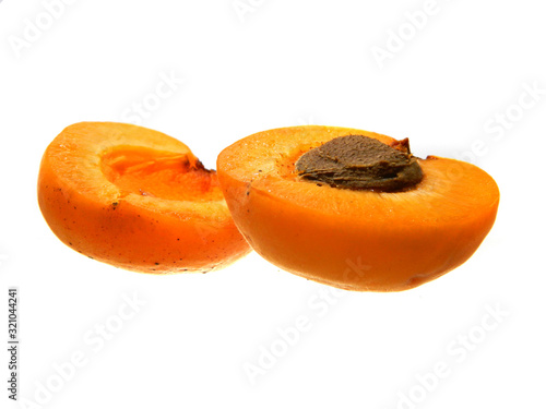 apricot isolated on white background