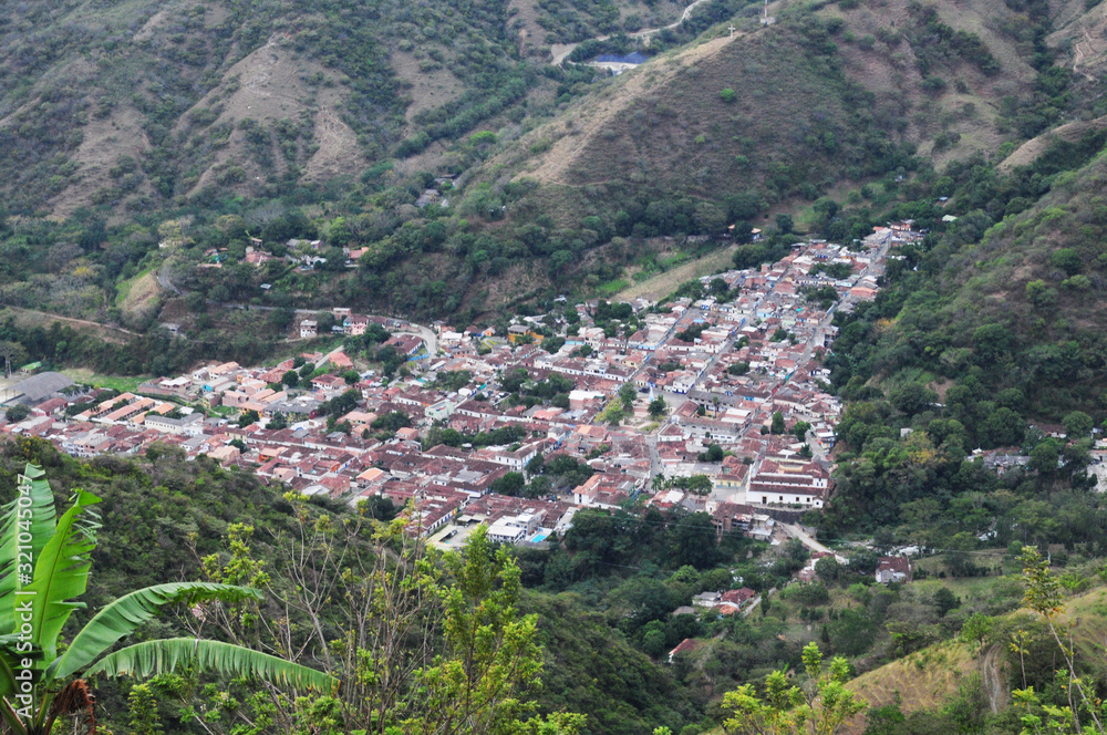 Panoramic of the Municipality of Liborina, western Antioquia - Colombia