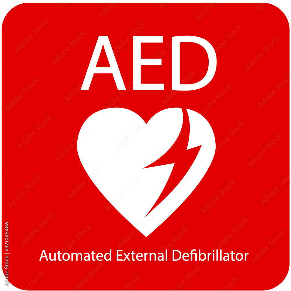 AED Emergency defibrillator AED icon