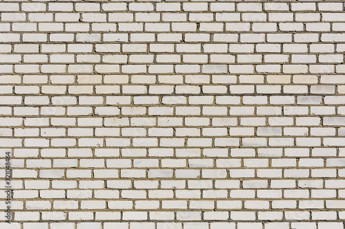 White brick wall of the modern building for background