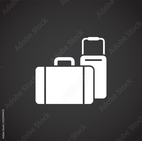 Travel related icon on background for graphic and web design. Creative illustration concept symbol for web or mobile app