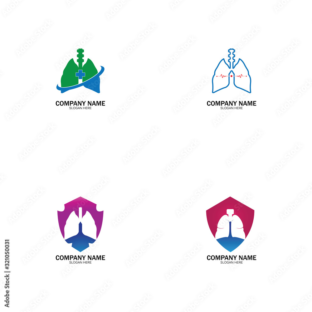 lung health and care logo template,emblem,design concept,creative symbol,icon,vector illustration. lung health and care logo template,emblem,design concept,creative symbol,icon,vector illustration.