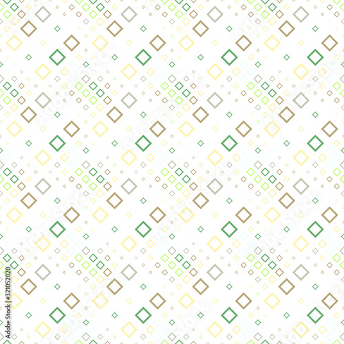 Seamless abstract square pattern background - colorful geometrical vector illustration from diagonal squares