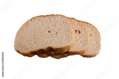 bread isolated on white background