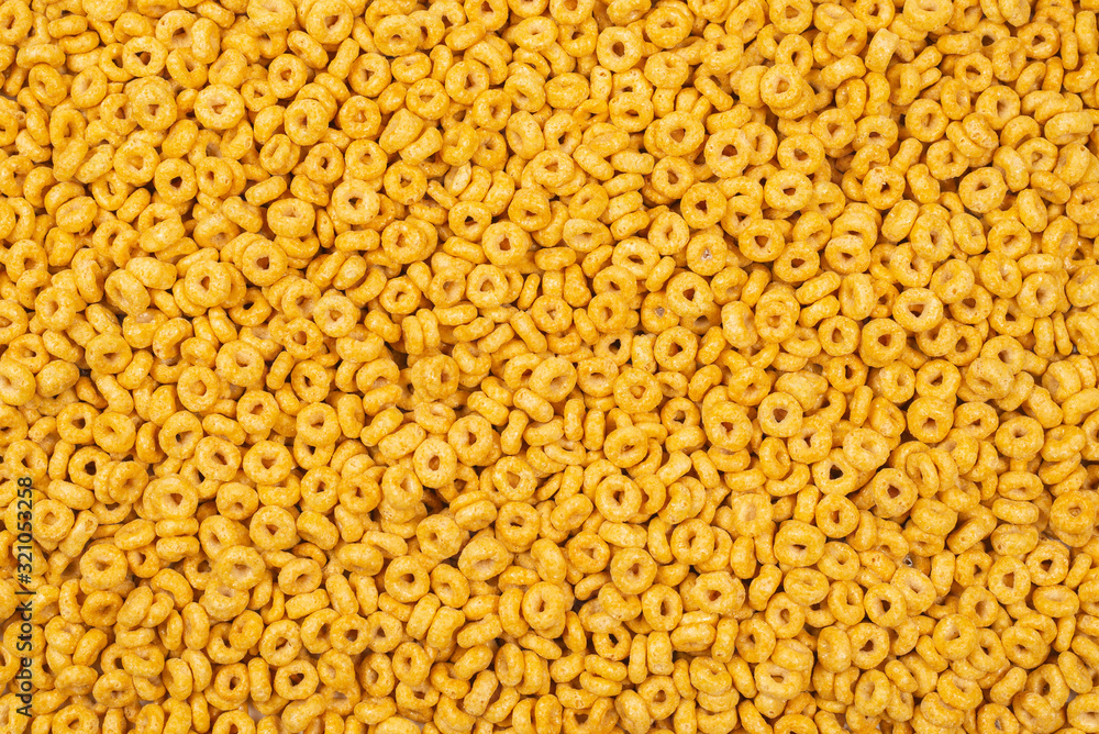 Corn-flakes background and texture. Top view. Corn-flakes background and texture. Top view.