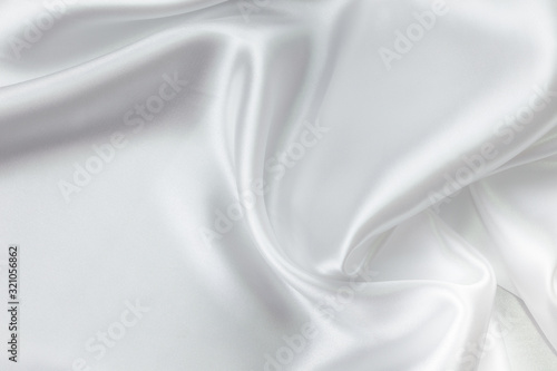 Fabric texture white crumpled background