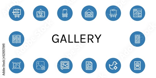 gallery icon set