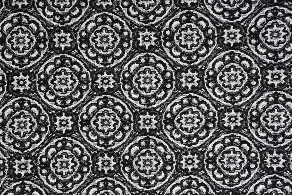 Fototapeta premium vintage floral grey background with pattern