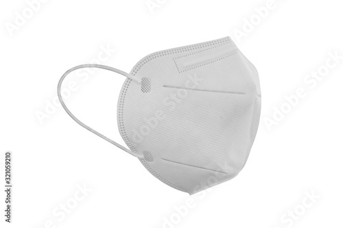 Medical protective mask on white background, Prevent Corona virus, wuhan virus