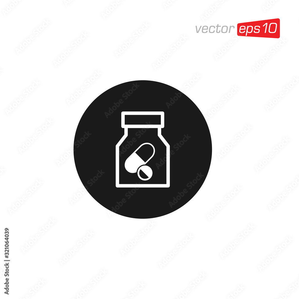 Pill Capsule Medicine Icon Design Vector Pill Capsule Medicine Icon Design Vector