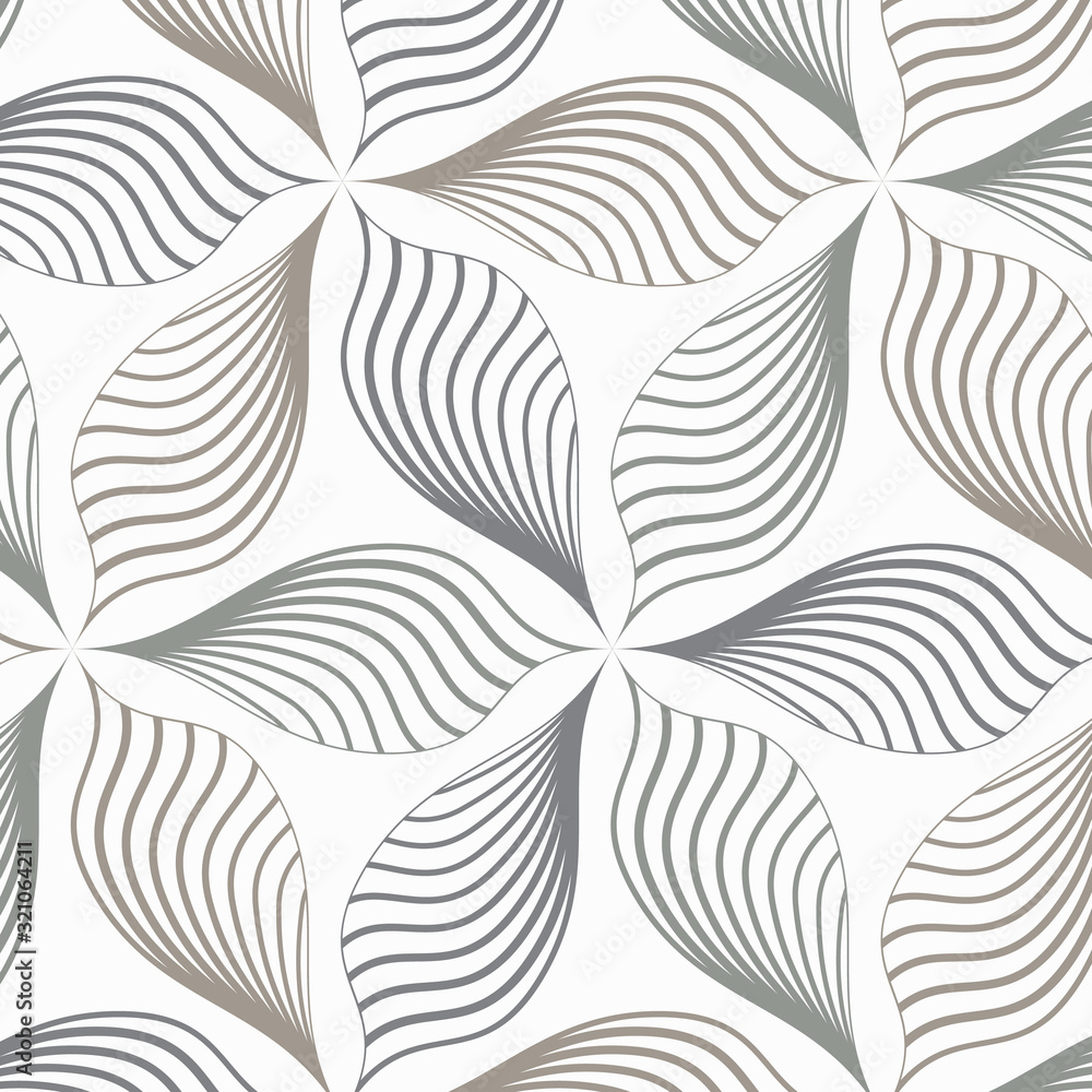 linear vector pattern, repeating abstract a linear leaf each circling on hexagon shape. pattern is on swatch panel linear vector pattern, repeating abstract a linear leaf each circling on hexagon shape. pattern is on swatch panel