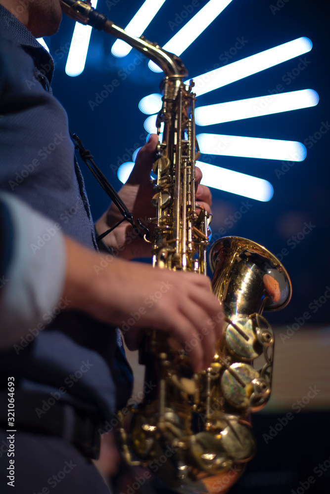 Fototapeta premium saxophone at a concert