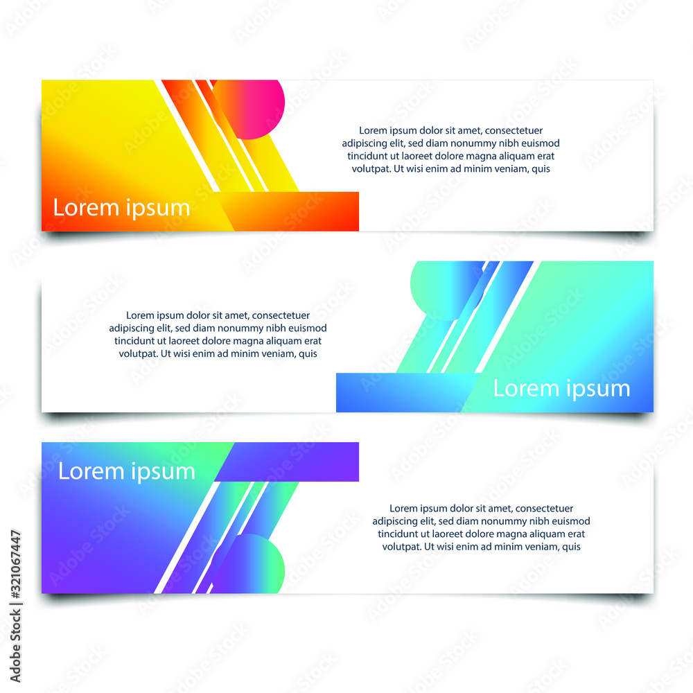 Obraz premium Abstract Web banner design background or header Templates vector illustration