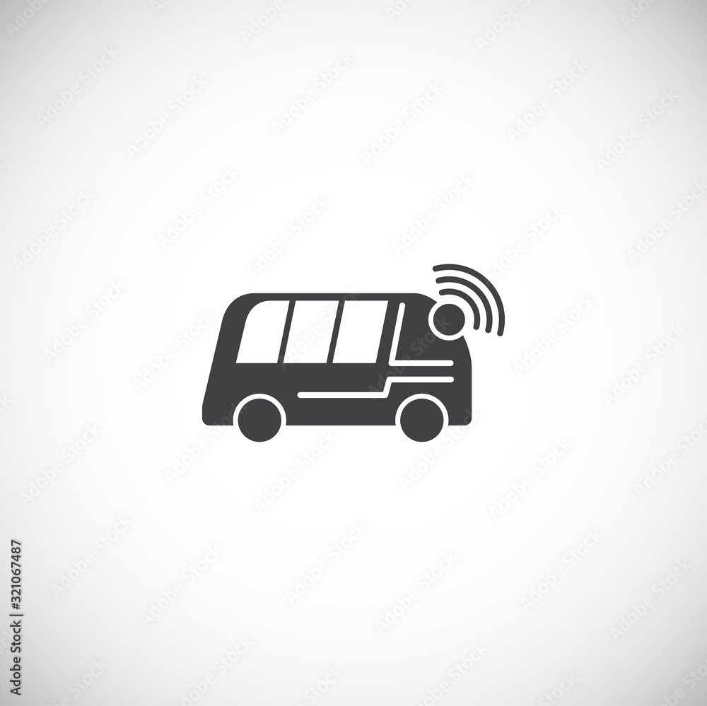 Future transportation related icon on background for graphic and web design. Creative illustration concept symbol for web or mobile app