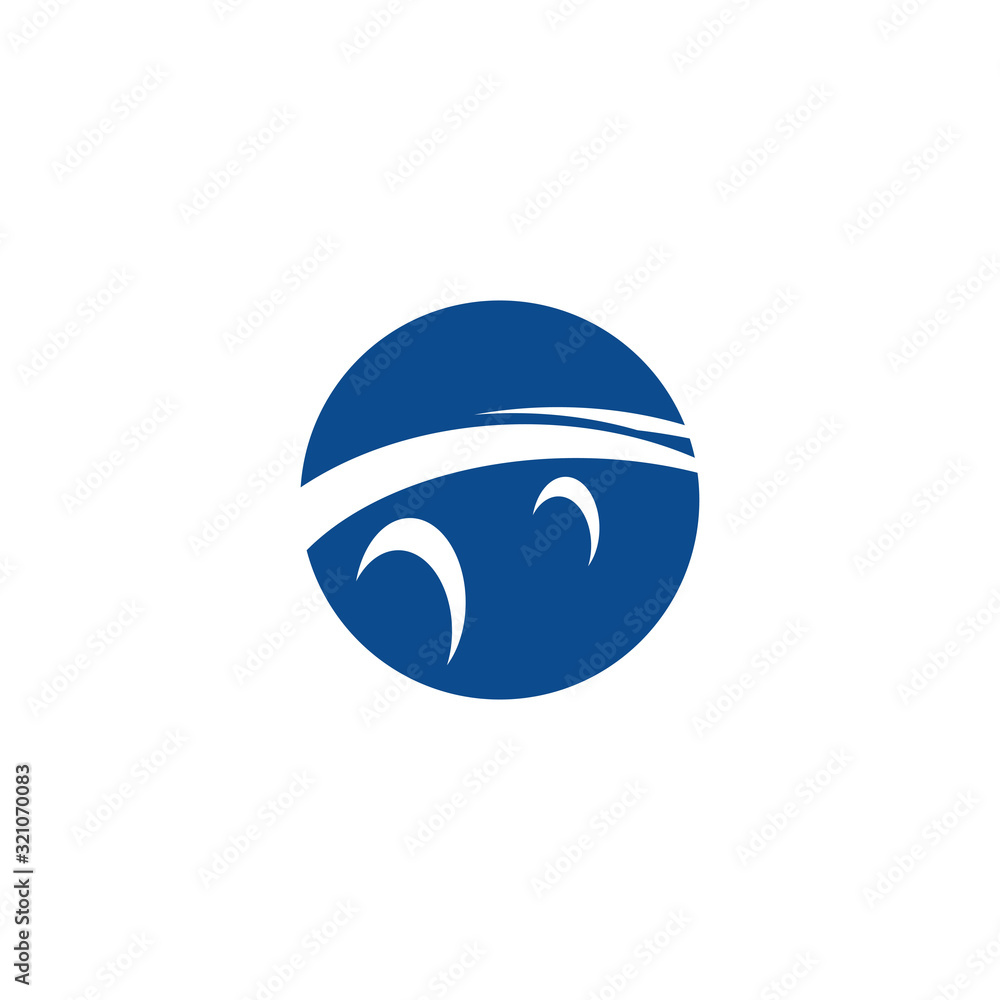 Fototapeta premium Bridge Logo Template vector icon