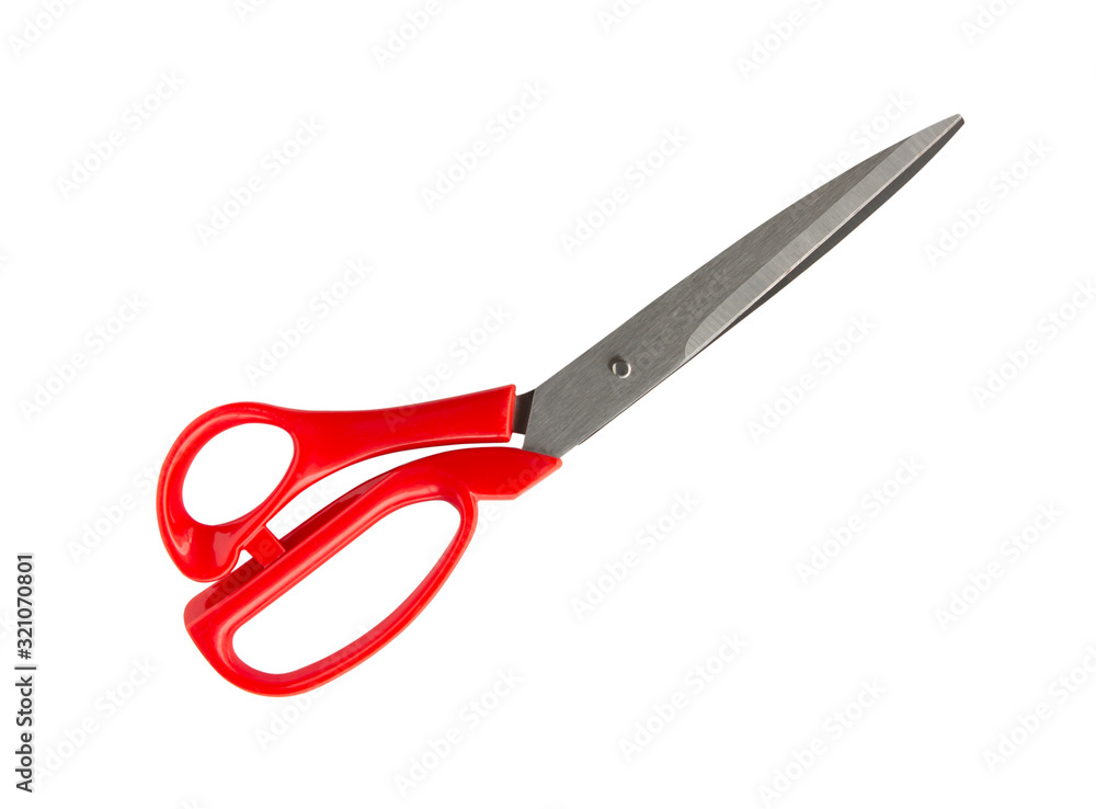 Red Scissors isolated on white background Red Scissors isolated on white background