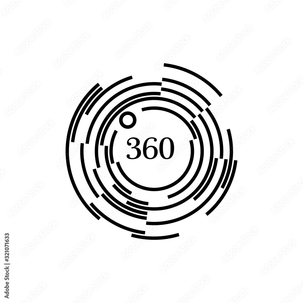 360 degrees icon vector logo template EPS 10 360 degrees icon vector logo template EPS 10