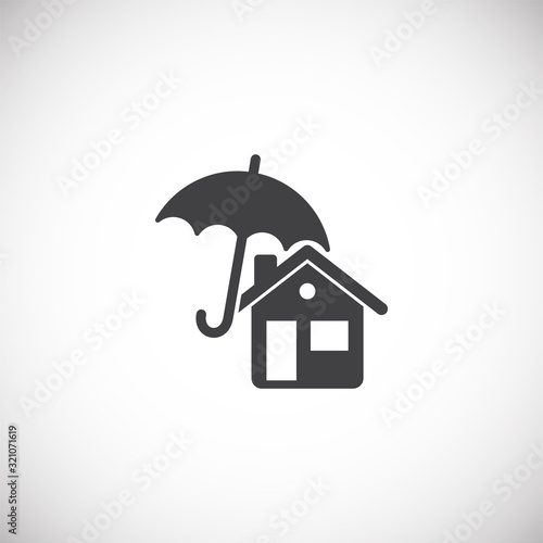 Smart security related icon on background for graphic and web design. Creative illustration concept symbol for web or mobile app