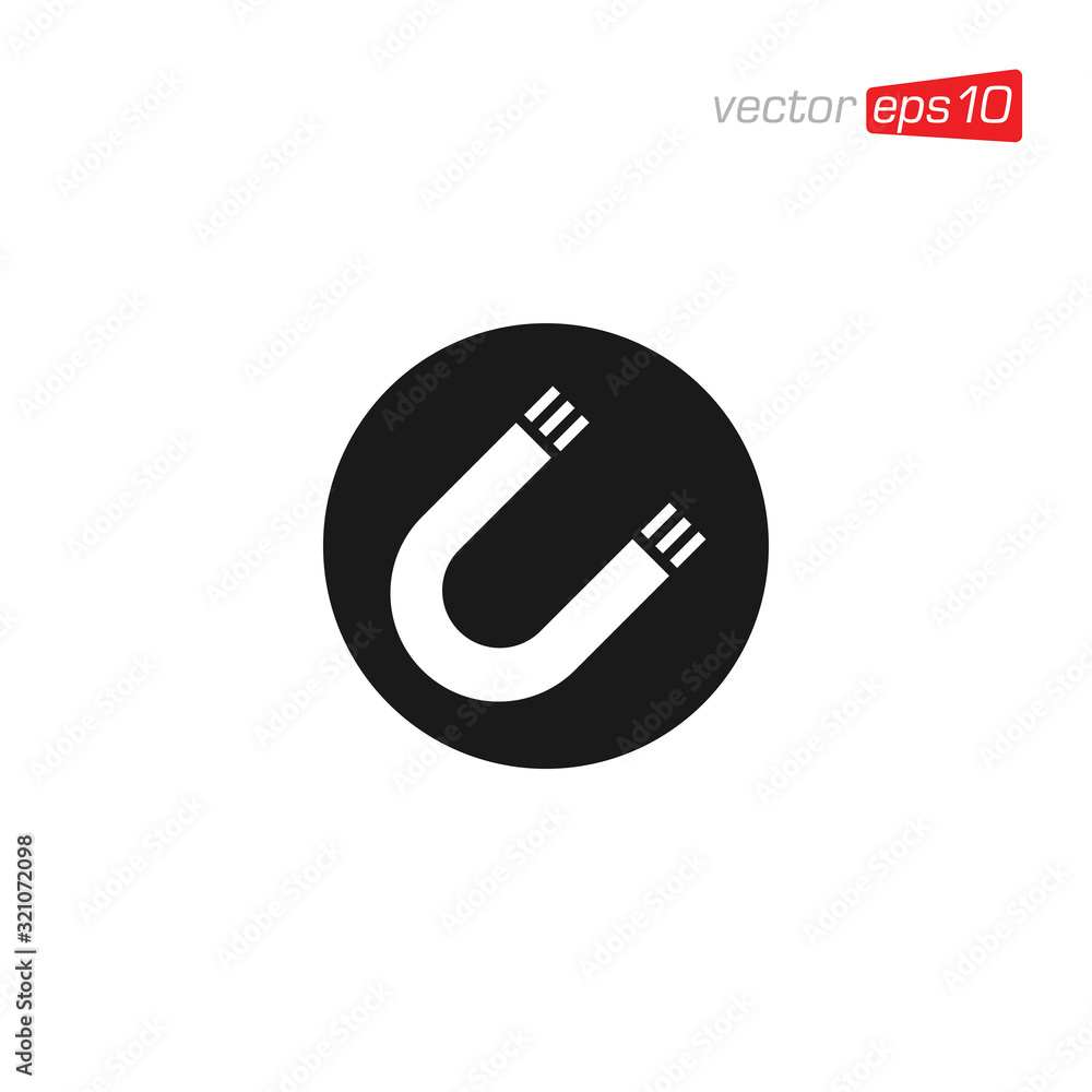 Magnet Icon Design Vector Template Magnet Icon Design Vector Template