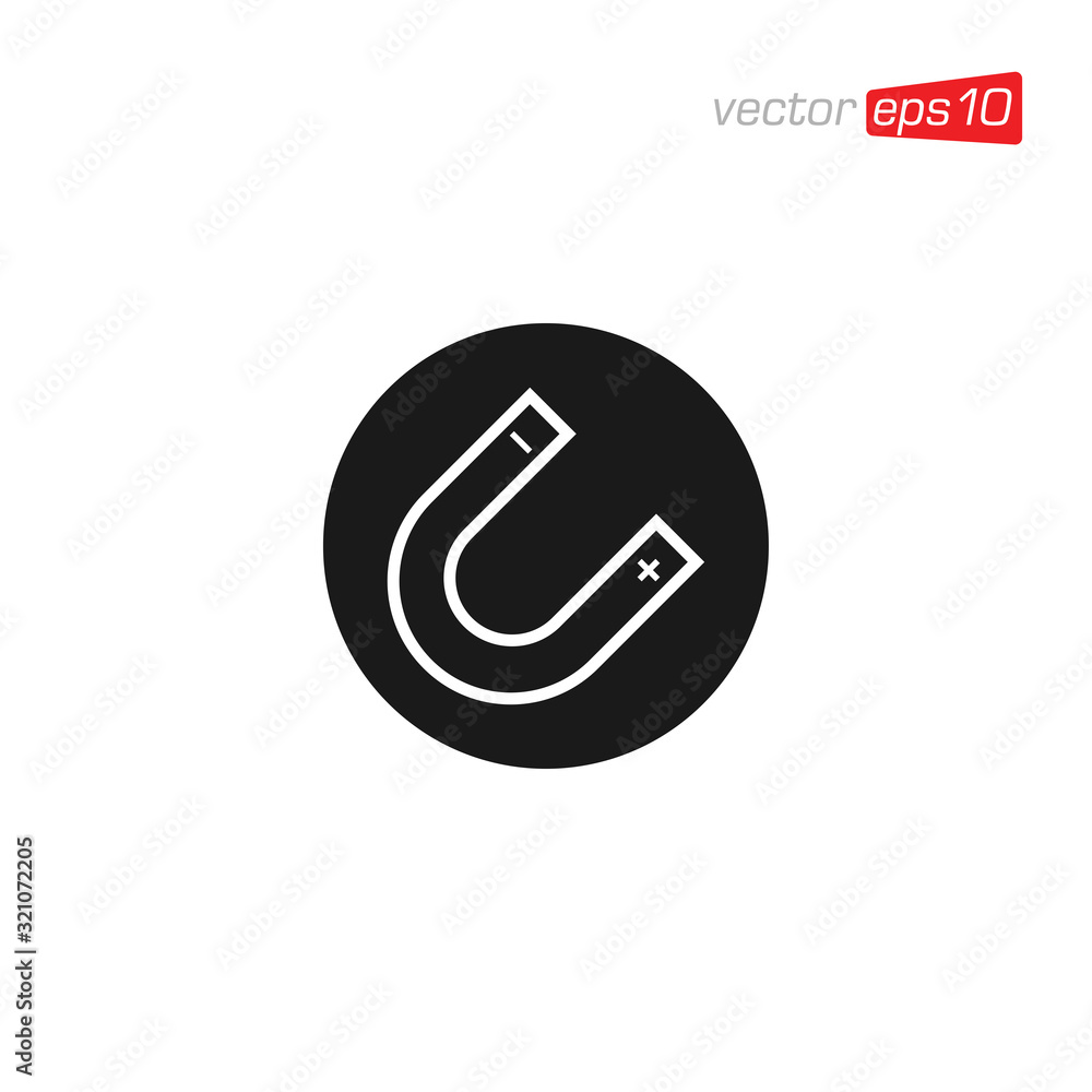 Magnet Icon Design Vector Template Magnet Icon Design Vector Template