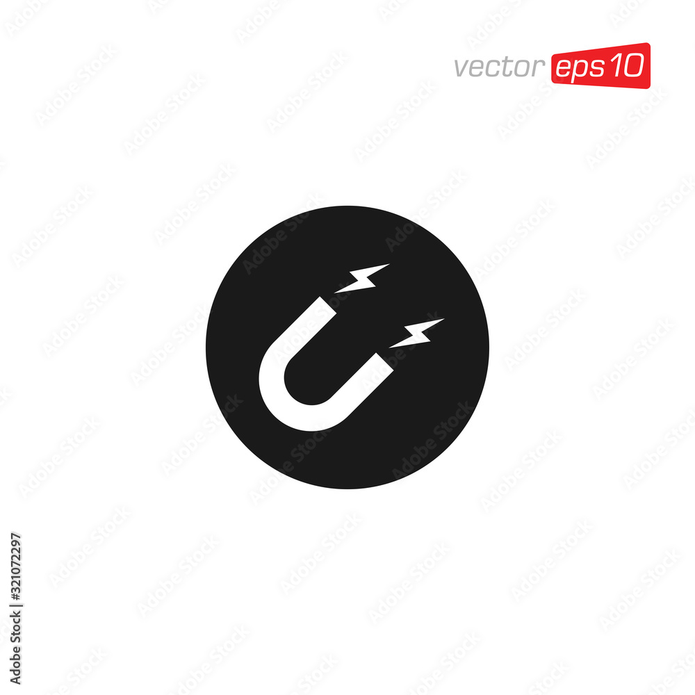 Magnet Icon Design Vector Template Magnet Icon Design Vector Template