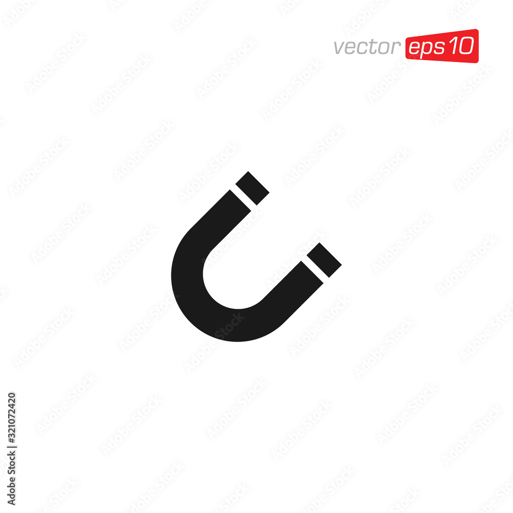 Magnet Icon Design Vector Template Magnet Icon Design Vector Template