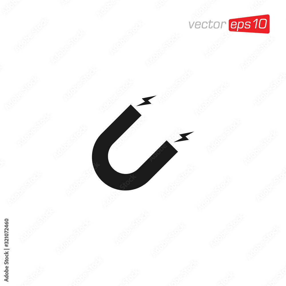 Magnet Icon Design Vector Template Magnet Icon Design Vector Template