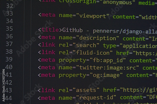 developer software source code screen. programming code. writing script. programmer editing code background