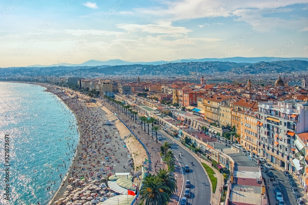 City of Nice in summer