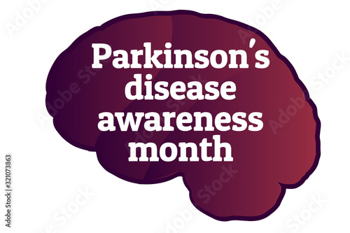 April is Parkinson's disease awareness month. Template for background, banner, card, poster with text inscription. Vector EPS10 illustration.