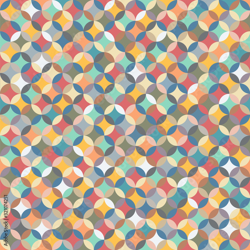 Color Geometric  Background  Seamless  Patterns.