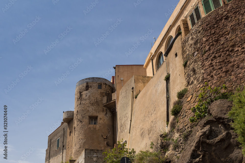 Castle in Castelsardo, Sardinia, Italy